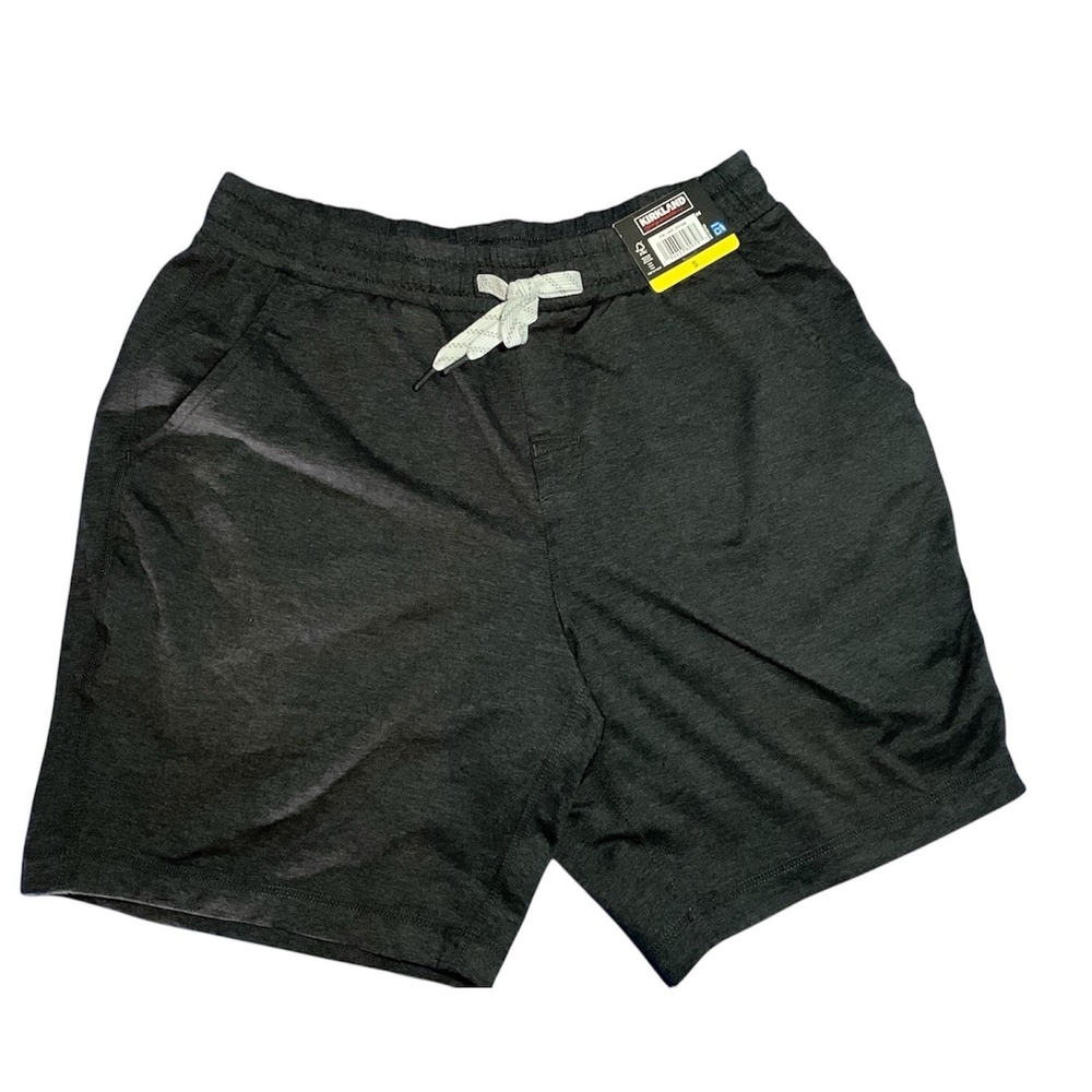 Kirkland Signature Active Shorts Mens Small Charcoal Heather Grey New Athletic